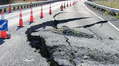 Japan Road After Earthquake